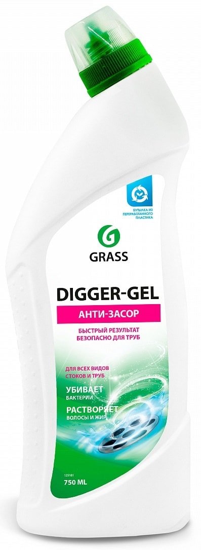 

Средство для труб Grass Digger-Gel 0.75 л
