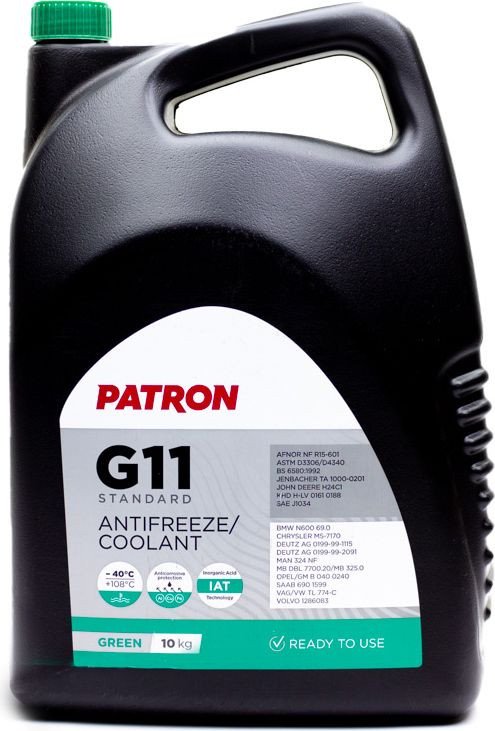 

Антифриз Patron G11 Standard Green 10кг