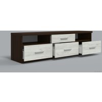 Комод Миркомодоф Кама 17 (орех темный/дуб крафт белый)