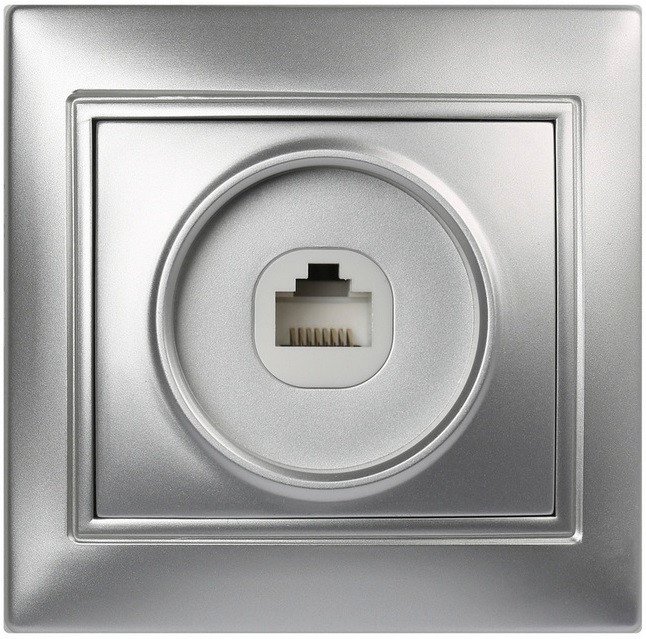 Розетка компьютерная SmartBuy Венера SBE-01s-S1-RJ