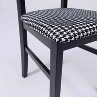 Стул DREWMIX Leo 1 (гусиная лапка 38B/черный)