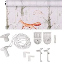 Мини рулонные шторы Franc Gardiner Print Лесные друзья лисы, день 100х160 9403217449