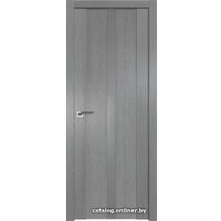 Межкомнатная дверь ProfilDoors 2.04XN L 90x200 (грувд серый, стекло lacobel серебряный лак)