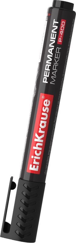 

Маркер перманентный Erich Krause P-400 черный 30986 (1 шт)