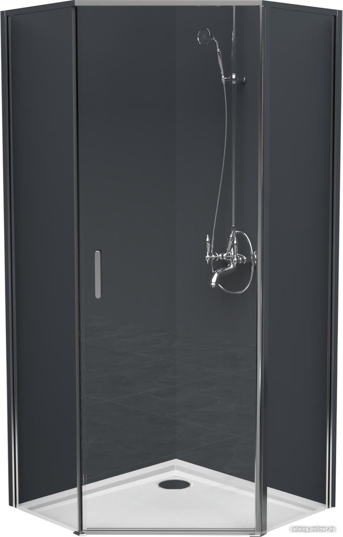 Душевой уголок BelBagno UNO-195-P-1-80-C-Cr