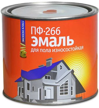 Эмаль Эконом ПФ-266 2.5 кг (красно-коричневый)