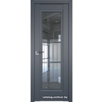 Межкомнатная дверь ProfilDoors 2.35U L 60x200 (антрацит, стекло прозрачное)