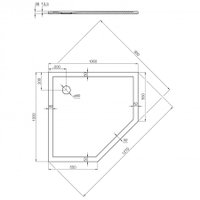 Душевой поддон Акватон Калифорния 100x100 (1A739836CA010)