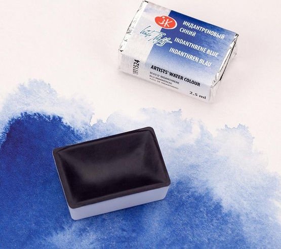 

Акварельная краска Невская палитра Белые ночи 1911524 (524 индантреновый синий)