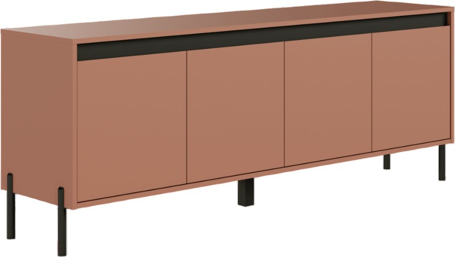 Тумба Black Red White Lubao RTV4D (античная латунь)
