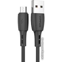 Кабель Vipfan X05 USB Type-A -microUSB (2 м, черный)