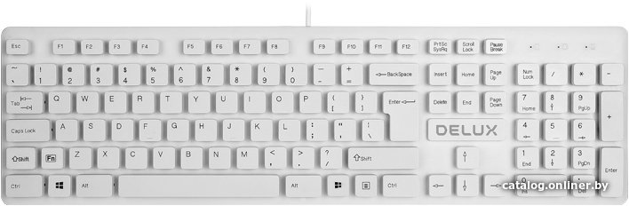 Клавиатура Delux KA150U (белый)