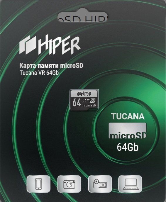 

Карта памяти Hiper microSDXC 64GB UHS-1 U3 V30 HI-MSD64GU3V30