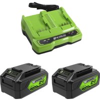 Газонокосилка Greenworks GD24X2LM361K4 2520707UD (с 2-мя АКБ)