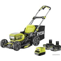 Газонокосилка Ryobi RY18LMX46A-250 (с 2-мя АКБ 5 Ач)