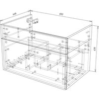  Garda Тумба под умывальник Tramonta 79н_700 08.79н.700.PVC (дуб темный)