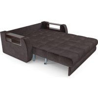 Диван Мебель-АРС Аккордеон Барон №3 ППУ 155x200 (бархат шоколадный Star Velvet 60 Coffee)