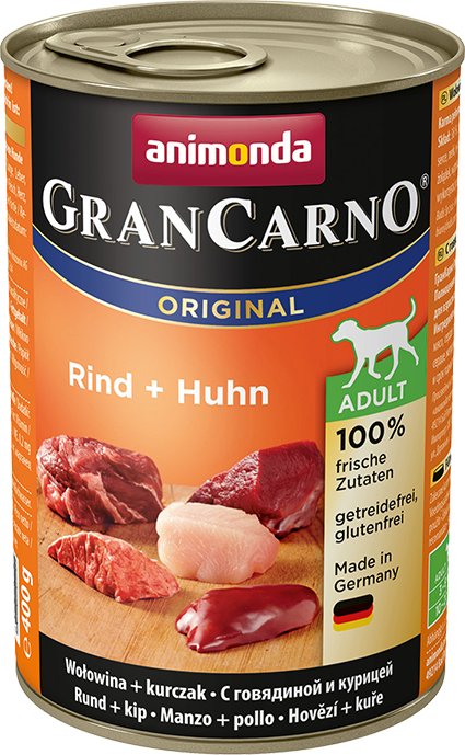 

Консервированный корм для собак Animonda GranCarno Original Adult beef + chicken 0.8 кг