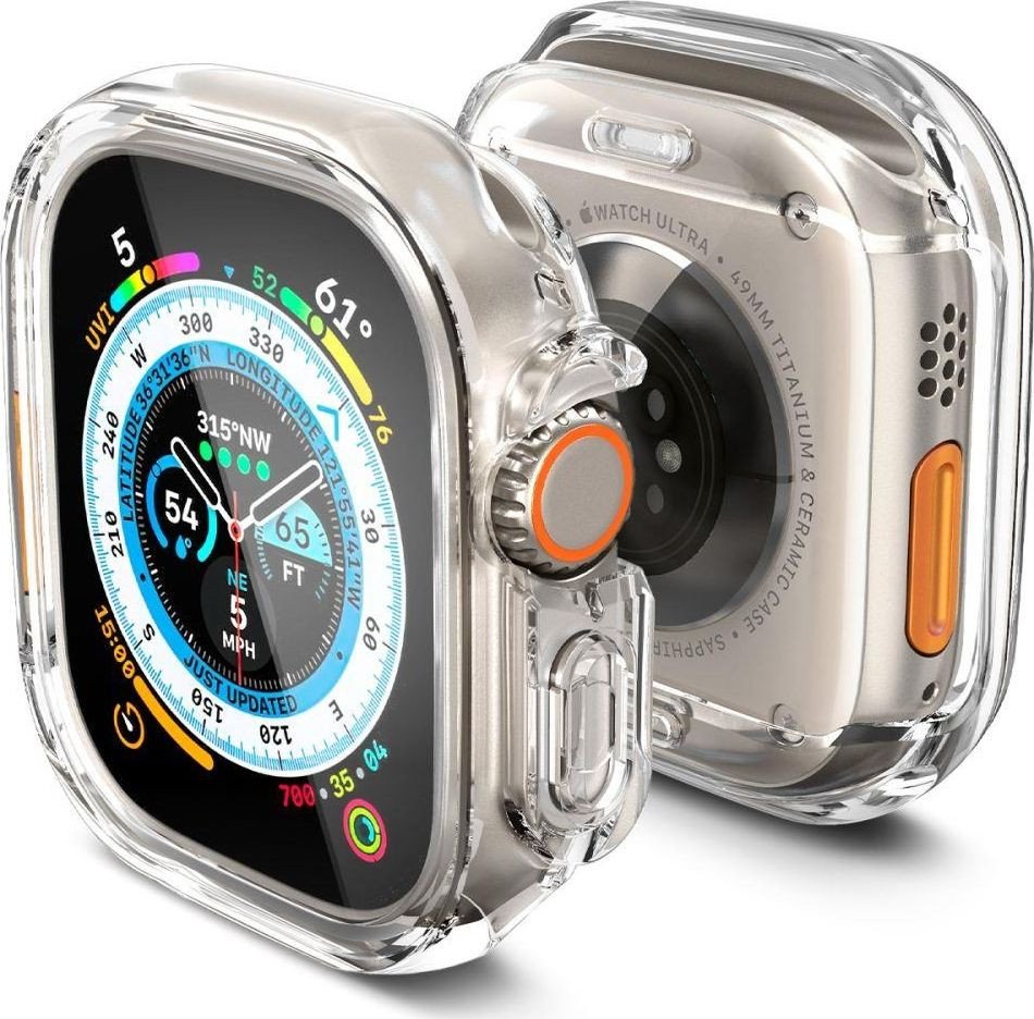 

Чехол Spigen Ultra Hybrid для Apple Watch Ultra (49 мм) ACS05459 (прозрачный)