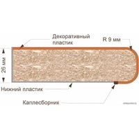 Готовая кухня Кортекс-мебель Корнелия Экстра 1.6м (белый/береза/королевский опал)