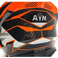 Мотошлем AIM RH855 Carbon Razor RH855R-DWR-L (L, белый/красный)
