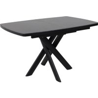 Кухонный стол Мамадома Leonel-130 раздвижной 130-165х85 (stone black st cer/черный)