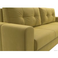 Диван Лига диванов Лига-031 121263 (микровельвет желтый)