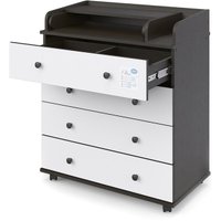 Детский комод Атон Мебель Орион 804 Oliver ЛДСП (венге/белый)