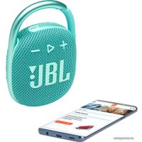 Беспроводная колонка JBL Clip 4 (бирюзовый)