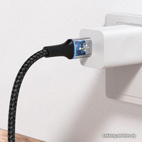 Кабель Baseus CATLGH-01 USB Type-C - Lightning (1 м, черный)