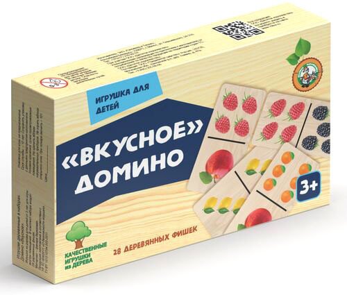 

Развивающая игра Десятое королевство Вкусное домино 00770