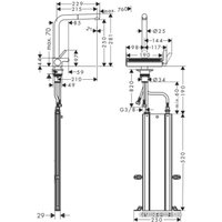 Смеситель Hansgrohe Aquno Select M81 73830670 (матовый черный)