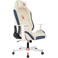 Игровое (геймерское) кресло A4Tech Bloody GC-830 (белый/синий)