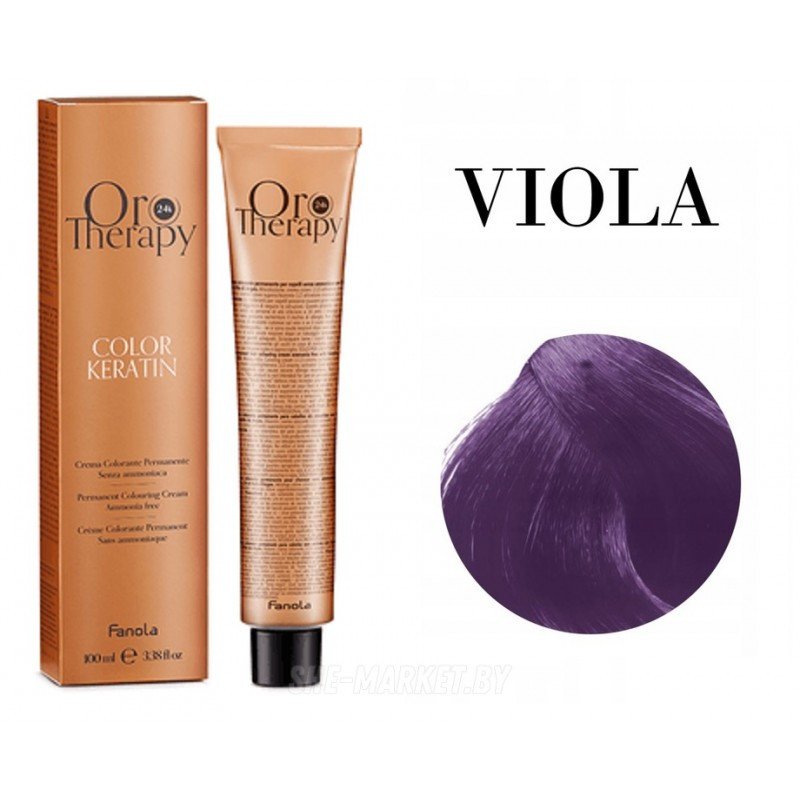 

Крем-краска Fanola ORO Therapy Color Keratin Фиолетовый 100 мл