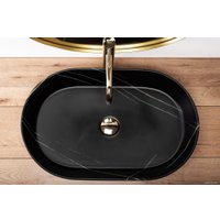Умывальник Rea Nadia 60 Black Stone Matt REA-U8565
