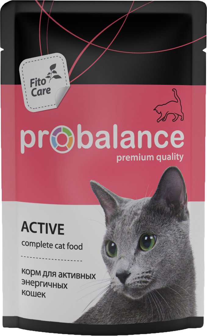 

Консервированный корм для кошек Probalance Active (для ведущих активный образ жизни) 85 г