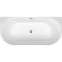 Ванна Wellsee Festive Fox 150x75 28730101R (пристенная ванна белый глянец, экран, ножки, сифон-автомат хром)