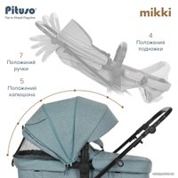 Универсальная коляска Pituso Mikki G16 (2 в 1, изумрудно-зеленый)