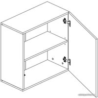 Полка НК-Мебель Point Тип-60 (белый/белый глянец)