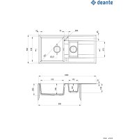 Кухонная мойка Deante Eridan ZQE N513 (черный)