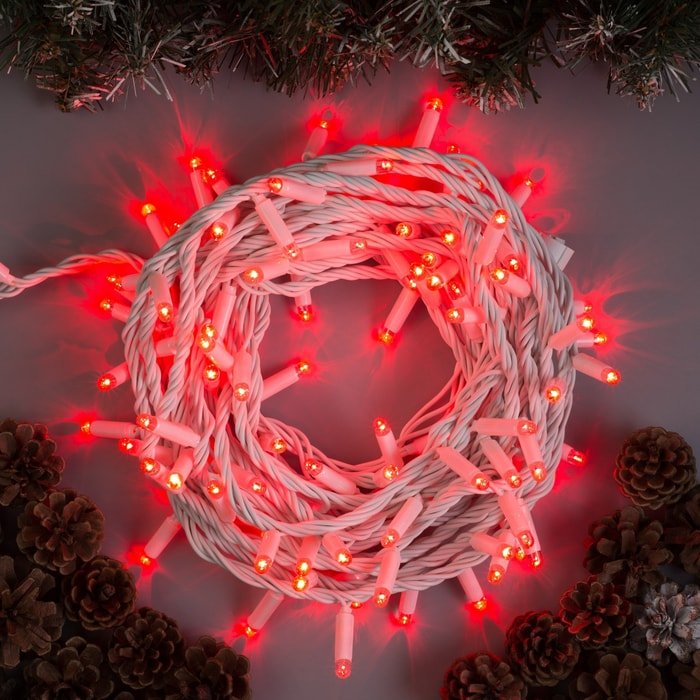 

Новогодняя гирлянда Luazon Нить 100 LED 10 м 3584115 (красный)