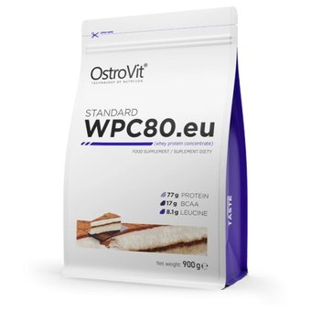 Протеин сывороточный (концентрат) OstroVit Standard WPC80.eu (900 г, тирамису)