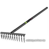 Грабли зубчатые Finland C черным черенком 14 зубьев 1705-Ч