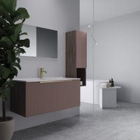  ЗОВ Тумба под умывальник Дублин 80 DU80TSMFR (флавио античная роза)