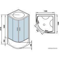 Душевая кабина WeltWasser WW500 Emmer 15055