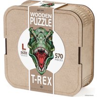 Пазл Eco-Wood-Art Ти-Рекс L в деревянной упаковке (570 эл)