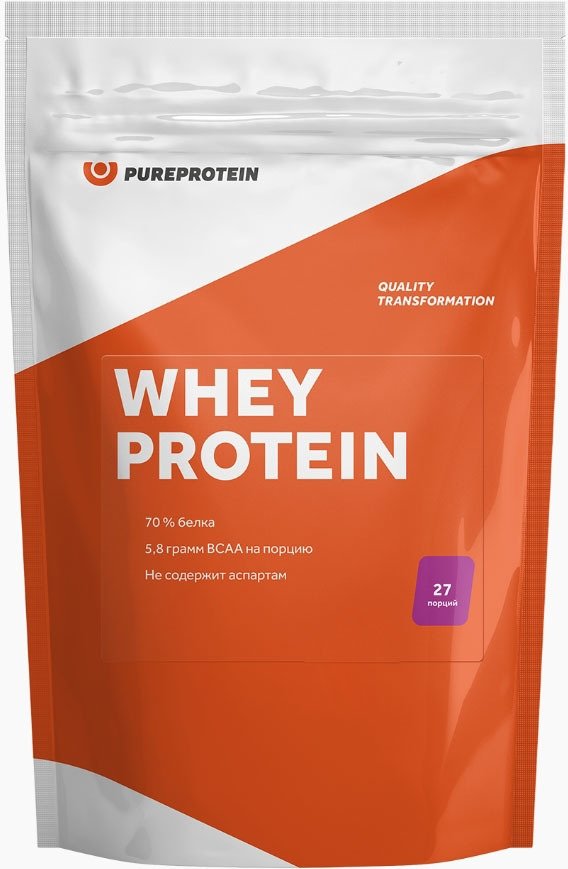 

Протеин сывороточный (изолят) Pureprotein Whey Protein (420 г, клубника со сливками)