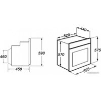 Электрический духовой шкаф GrandGermes OLE-60BK-03