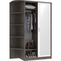 Шкаф-купе Кортекс-мебель Лагуна ШК04-02 (орех элия/белый, левая консоль)