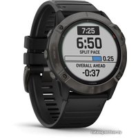 Умные часы Garmin Fenix 6X Pro Solar (титановый серый DLC/черный)